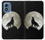 S1981 Wolf Howling at The Moon Case For Motorola Moto G Play 4G (2024)