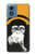 S2324 Funny Monkey with Headphone Pop Music Case For Motorola Moto G Play 4G (2024)