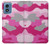 S2525 Pink Camo Camouflage Case For Motorola Moto G Play 4G (2024)