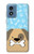 S2669 Cute Dog Paws Bones Cartoon Case For Motorola Moto G Play 4G (2024)