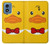 S2760 Yellow Duck Tuxedo Cartoon Case For Motorola Moto G Play 4G (2024)