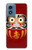 S3023 Japan Good Luck Daruma Doll Case For Motorola Moto G Play 4G (2024)