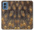 S3691 Gold Peacock Feather Case For Motorola Moto G Play 4G (2024)