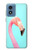 S3708 Pink Flamingo Case For Motorola Moto G Play 4G (2024)