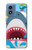 S3947 Shark Helicopter Cartoon Case For Motorola Moto G Play 4G (2024)