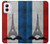 S2859 Vintage France Flag Eiffel Tower Case For Motorola Moto G Power 5G (2024)