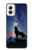 S3555 Wolf Howling Million Star Case For Motorola Moto G Power 5G (2024)