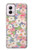S3688 Floral Flower Art Pattern Case For Motorola Moto G Power 5G (2024)