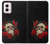 S3753 Dark Gothic Goth Skull Roses Case For Motorola Moto G Power 5G (2024)