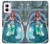 S3911 Cute Little Mermaid Aqua Spa Case For Motorola Moto G Power 5G (2024)