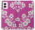 S3924 Cherry Blossom Pink Background Case For Motorola Moto G Power 5G (2024) S3924 Cherry Blossom Pink Background Case For Motorola Moto G Power 5G (2024)