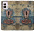 S3955 Vintage Keyhole Weather Door Case For Motorola Moto G Power 5G (2024)