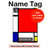 S0157 Composition Red Blue Yellow Hard Case For iPad Pro 11 (2024)