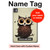 S0360 Coffee Owl Hard Case For iPad Pro 11 (2024,2025)