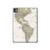 S0604 World Map Hard Case For iPad Pro 11 (2024,2025)