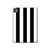 S2297 Black and White Vertical Stripes Hard Case For iPad Pro 11 (2024,2025)