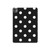S2299 Black Polka Dots Hard Case For iPad Pro 11 (2024,2025)