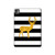 S2794 Black and White Striped Deer Gold Sparkles Hard Case For iPad Pro 11 (2024,2025)
