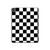S1611 Black and White Check Chess Board Hard Case For iPad Pro 13 (2024,2025), Air 13 2026