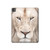 S2399 White Lion Face Hard Case For iPad Pro 13 (2024,2025), Air 13 2026
