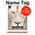 S2399 White Lion Face Hard Case For iPad Pro 13 (2024,2025)