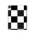S2492 Black and White Check Hard Case For iPad Pro 13 (2024,2025), Air 13 2026
