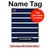 S2767 Navy White Striped Hard Case For iPad Pro 13 (2024,2025), Air 13 2026