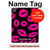 S2933 Pink Lips Kisses on Black Hard Case For iPad Pro 13 (2024,2025), Air 13 2026