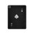 S3152 Black Ace of Spade Hard Case For iPad Pro 13 (2024,2025), Air 13 2026