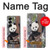 S3793 Cute Baby Panda Snow Painting Case For Samsung Galaxy Z Fold 6