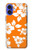 S2245 Hawaiian Hibiscus Orange Pattern Case For iPhone 16