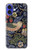 S3791 William Morris Strawberry Thief Fabric Case For iPhone 16