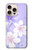 S2361 Purple White Flowers Case For iPhone 16 pro
