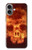 S3881 Fire Skull Case For iPhone 16 plus