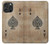 S2928 Vintage Spades Ace Card Case For iPhone 16 pro max