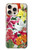 S3205 Retro Art Flowers Case For iPhone 16 pro max