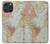 S3418 Vintage World Map Case For iPhone 16 pro max
