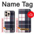 S3452 Plaid Fabric Pattern Case For iPhone 16 pro max