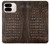 S2850 Brown Skin Alligator Graphic Printed Case For Google Pixel 9 Pro Fold