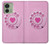 S2847 Pink Retro Rotary Phone Case For Motorola Edge (2023), Edge 40