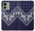 S3357 Navy Blue Bandana Pattern Case For Motorola Edge (2023), Edge 40