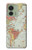 S3418 Vintage World Map Case For Motorola Edge (2023), Edge 40