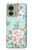 S3494 Vintage Rose Polka Dot Case For Motorola Edge (2023), Edge 40