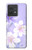 S2361 Purple White Flowers Case For Motorola Edge 40 Neo
