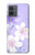 S2361 Purple White Flowers Case For Motorola Moto G14