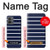 S2767 Navy White Striped Case For Motorola Moto G14