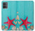 S3428 Aqua Wood Starfish Shell Case For Motorola Moto G14