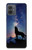 S3555 Wolf Howling Million Star Case For Motorola Moto G14