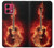 S0415 Fire Guitar Burn Case For Motorola Moto G84