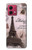 S2211 Paris Postcard Eiffel Tower Case For Motorola Moto G84